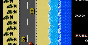 Road Fighter NES Screenshot