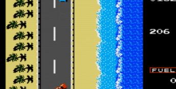 Road Fighter NES Screenshot