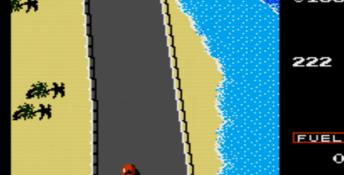 Road Fighter NES Screenshot