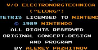 Tetris Nintendo NES Screenshot