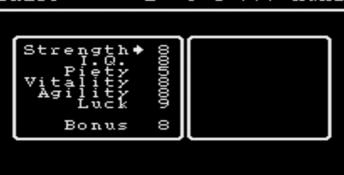 Wizardry II: The Knight of Diamonds NES Screenshot