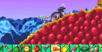 Worms Playstation Screenshot