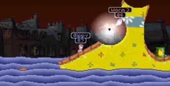 Worms Armageddon Playstation Screenshot
