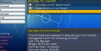Championship Manager 2007 Playstation 2 Screenshot