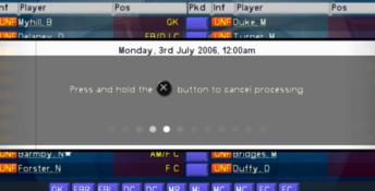 Championship Manager 2007 Playstation 2 Screenshot