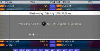 Championship Manager 2007 Playstation 2 Screenshot