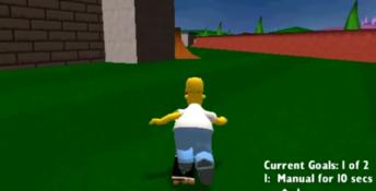 Simpsons Skateboarding