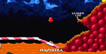 Worms Saturn Screenshot