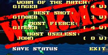 Worms Saturn Screenshot