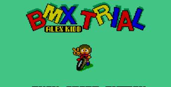 Alex Kidd: BMX Trial Sega Master System Screenshot