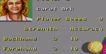Andre Agassi Tennis Sega Master System Screenshot