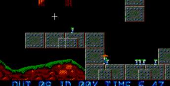 Lemmings Sega Master System Screenshot