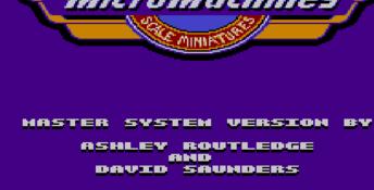 Micro Machines Sega Master System Screenshot