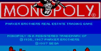 Monopoly Sega Master System Screenshot
