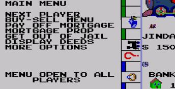 Monopoly Sega Master System Screenshot