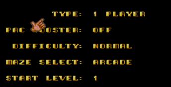 Ms. Pac-Man Sega Master System Screenshot