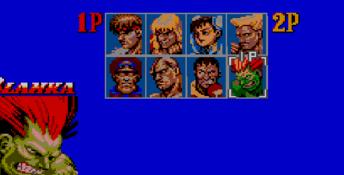 Street Fighter 2 Sega Master System Screenshot