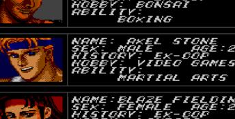 Streets of Rage Sega Master System Screenshot