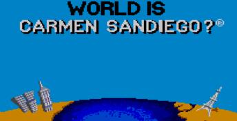 Where in the World is Carmen Sandiego Sega Master System Screenshot