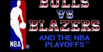 Bulls vs. Blazers and the NBA Playoffs SNES Screenshot