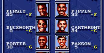 Bulls vs. Blazers and the NBA Playoffs SNES Screenshot