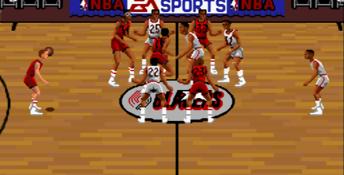 Bulls vs. Blazers and the NBA Playoffs SNES Screenshot