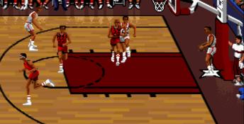 Bulls vs. Blazers and the NBA Playoffs SNES Screenshot
