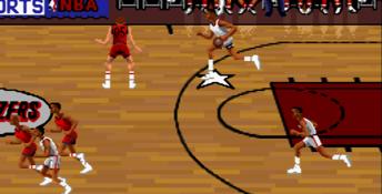 Bulls vs. Blazers and the NBA Playoffs SNES Screenshot