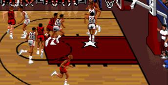 Bulls vs. Blazers and the NBA Playoffs SNES Screenshot