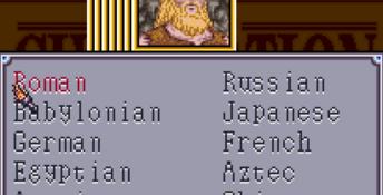 Civilization SNES Screenshot