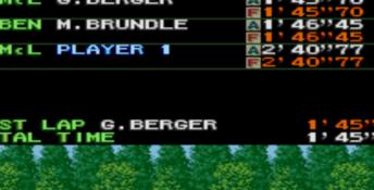 F1 Pole Position SNES Screenshot