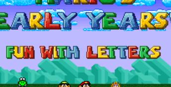 Mario's Early Years: Fun With Letters SNES Screenshot