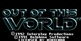 Out of This World SNES Screenshot