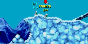 Worms SNES Screenshot