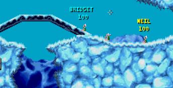 Worms SNES Screenshot