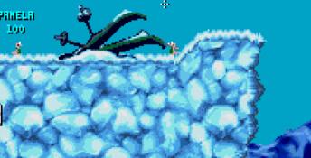 Worms SNES Screenshot