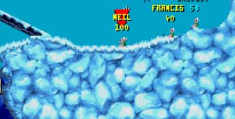 Worms SNES Screenshot