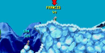 Worms SNES Screenshot