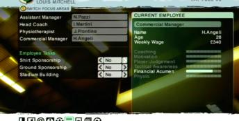 LMA Manager 2007 XBox 360 Screenshot