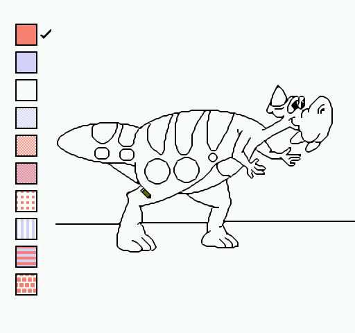 Color a Dinosaur Screenshot